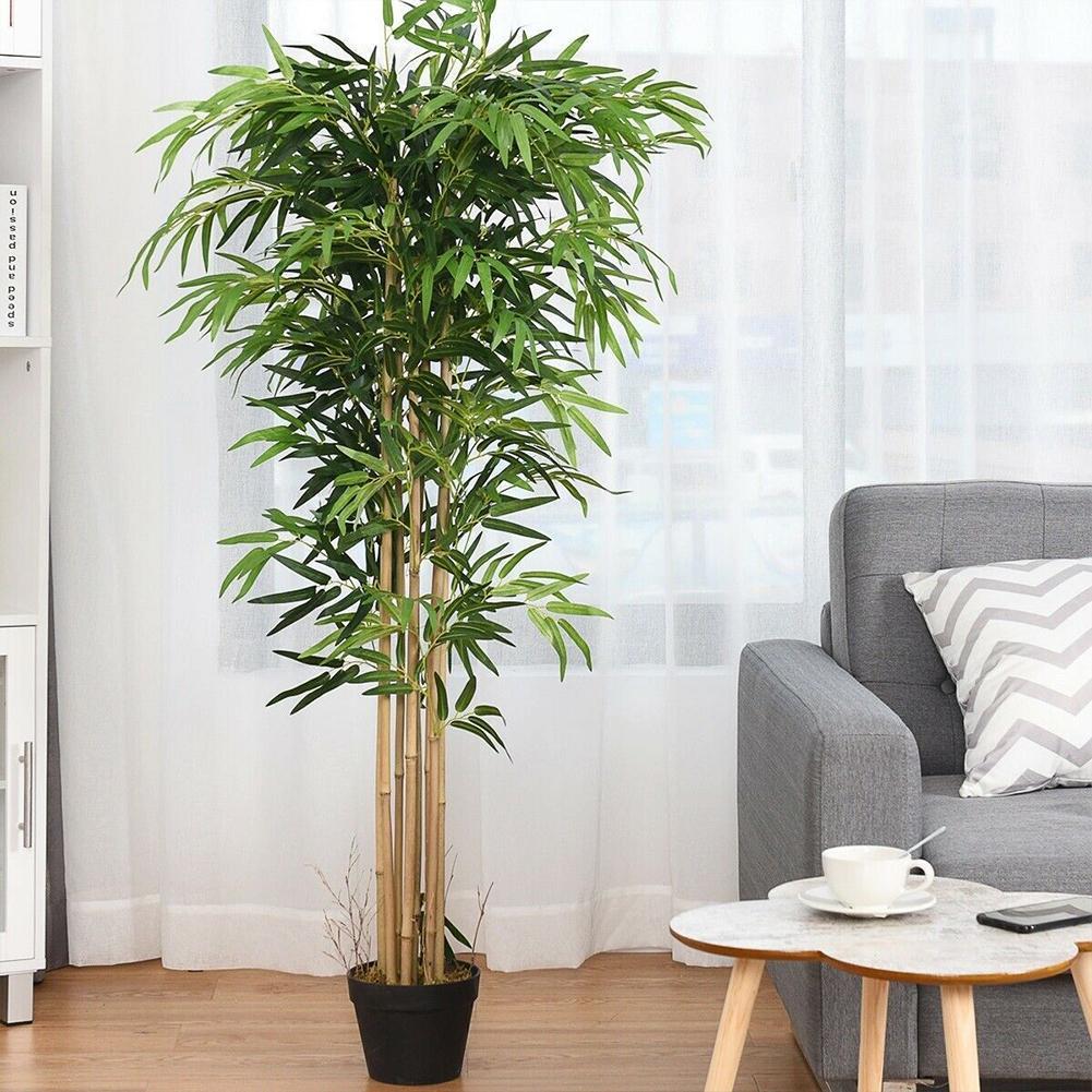 10 шт., искусственные зеленые  – обзор и цена Ficus Lyrata Tree
