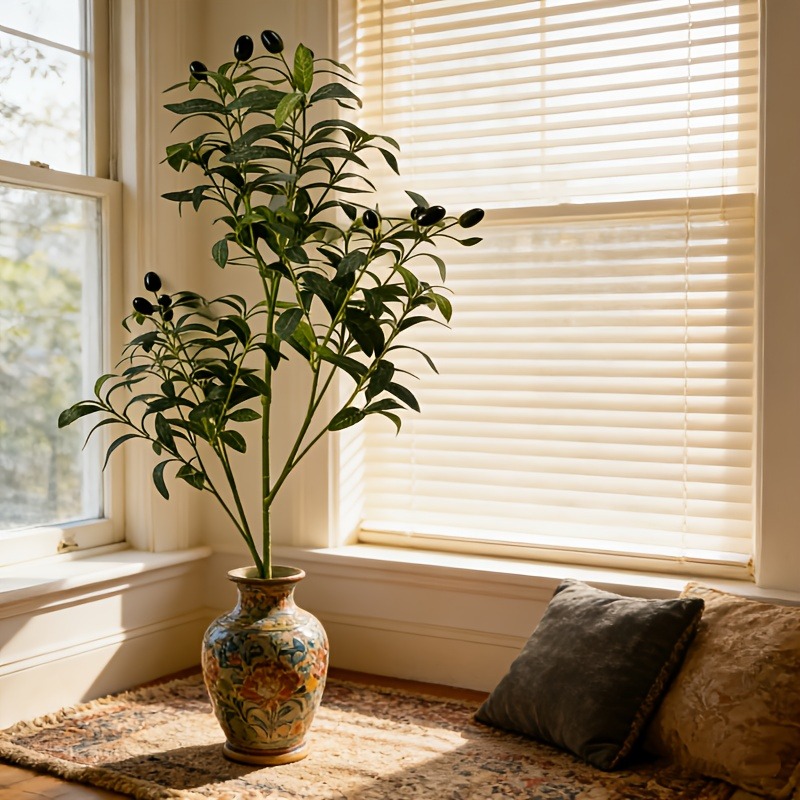 Искусственное оливковое дерево – обзор и цена Ficus Lyrata Tree