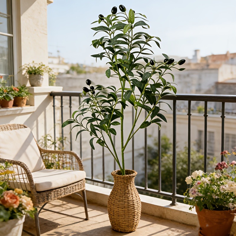 Искусственное оливковое дерево – обзор и цена Ficus Lyrata Tree